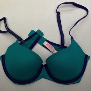PINK GRN/NAVY, 34B  *P1015